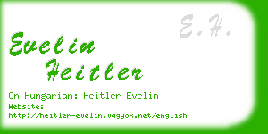 evelin heitler business card